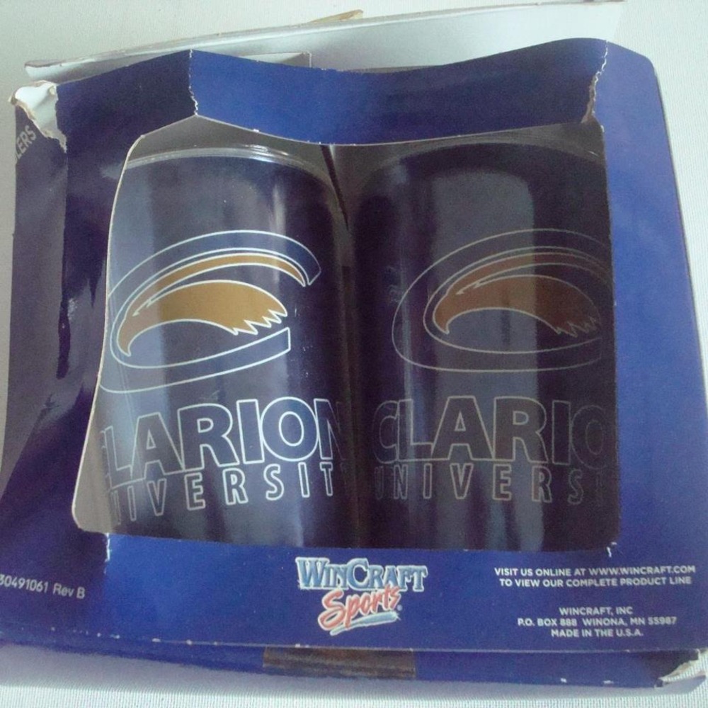 CLARION‎ UNIVERSITY TUMBLERS 24OZ VINTAGE G4